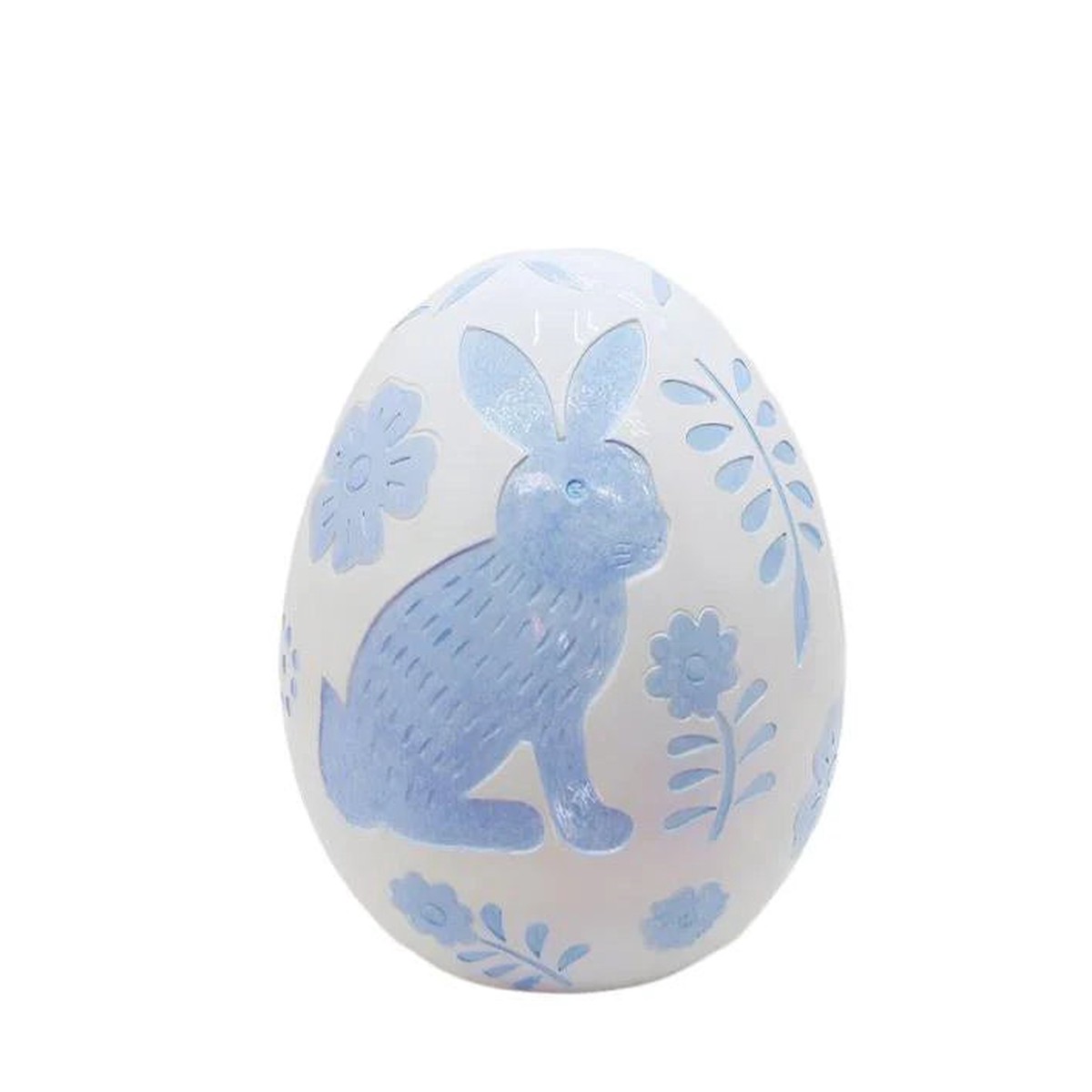 Easter Egg Figurine, 16" (Blue/White)