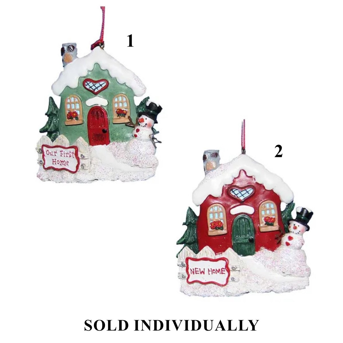 "New Home" Ornaments For Personalization, 3.75 (2 styles - sold individually)