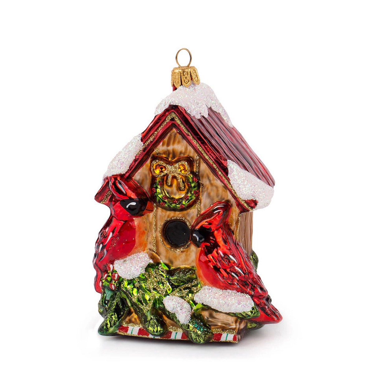 Birdhouse at #1 Holly Perch Lane Ornament, 4.7"
