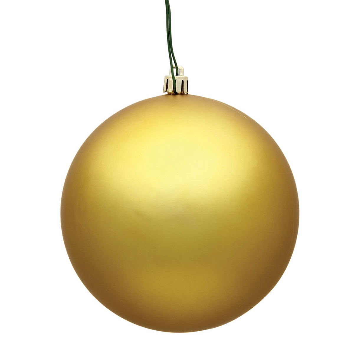 Shatterproof UV Resistant Gold Matte Ball, 4" (100MM)