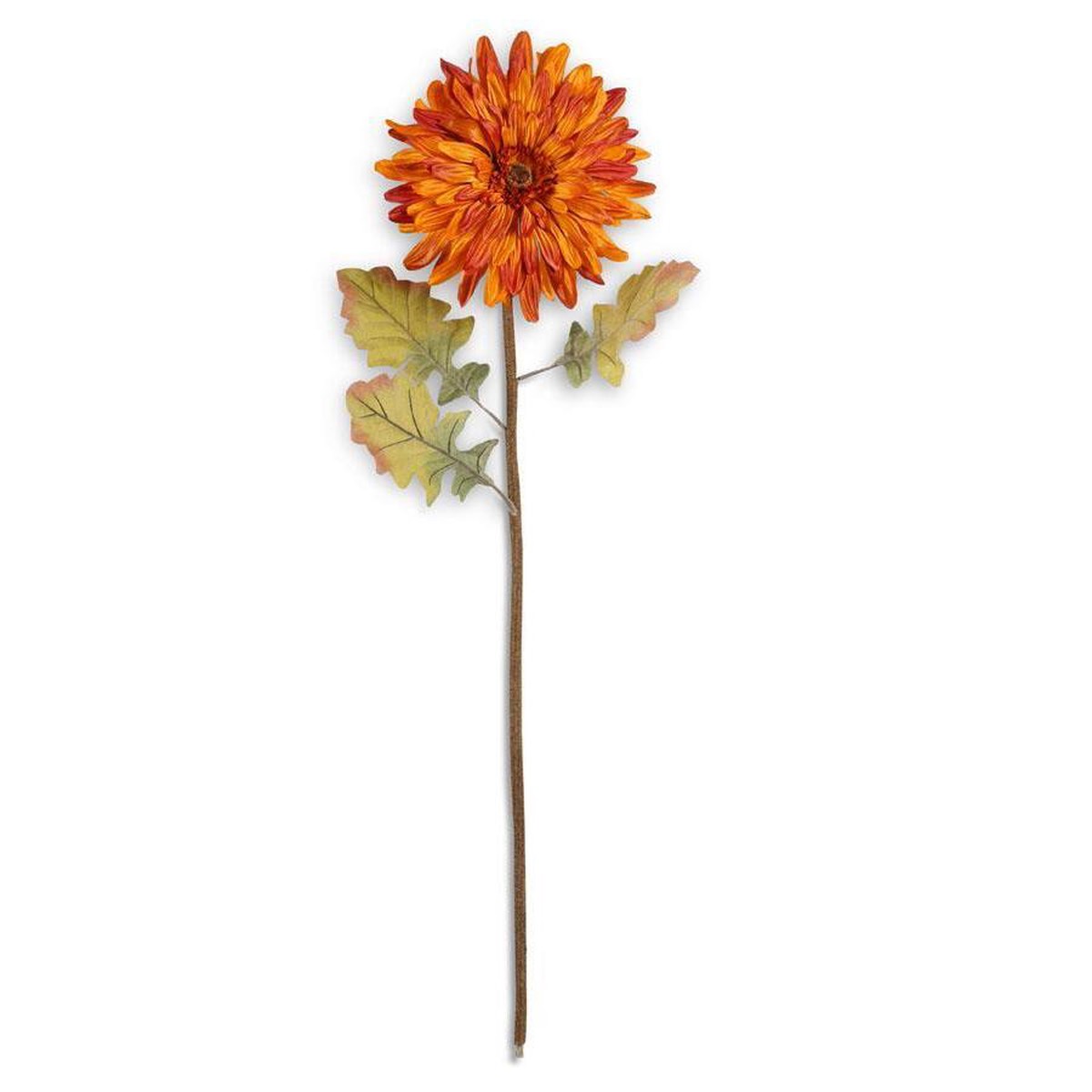 Orange Gerbera Daisy Stem, 34"