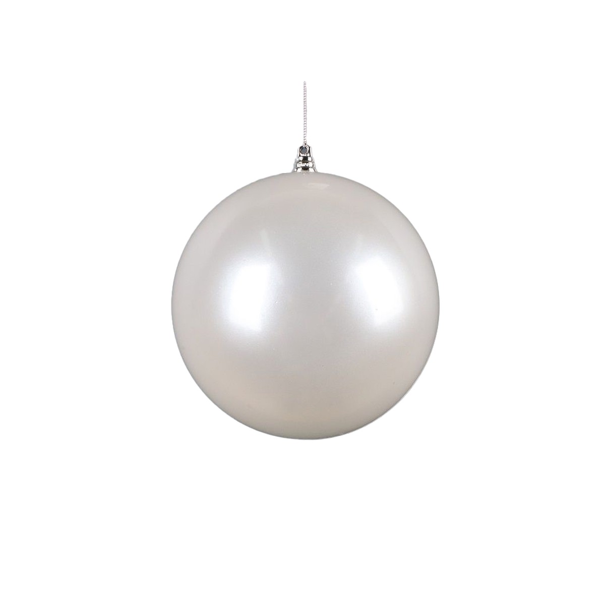 Shatterproof White Ball Ornament, 8" (200MM)