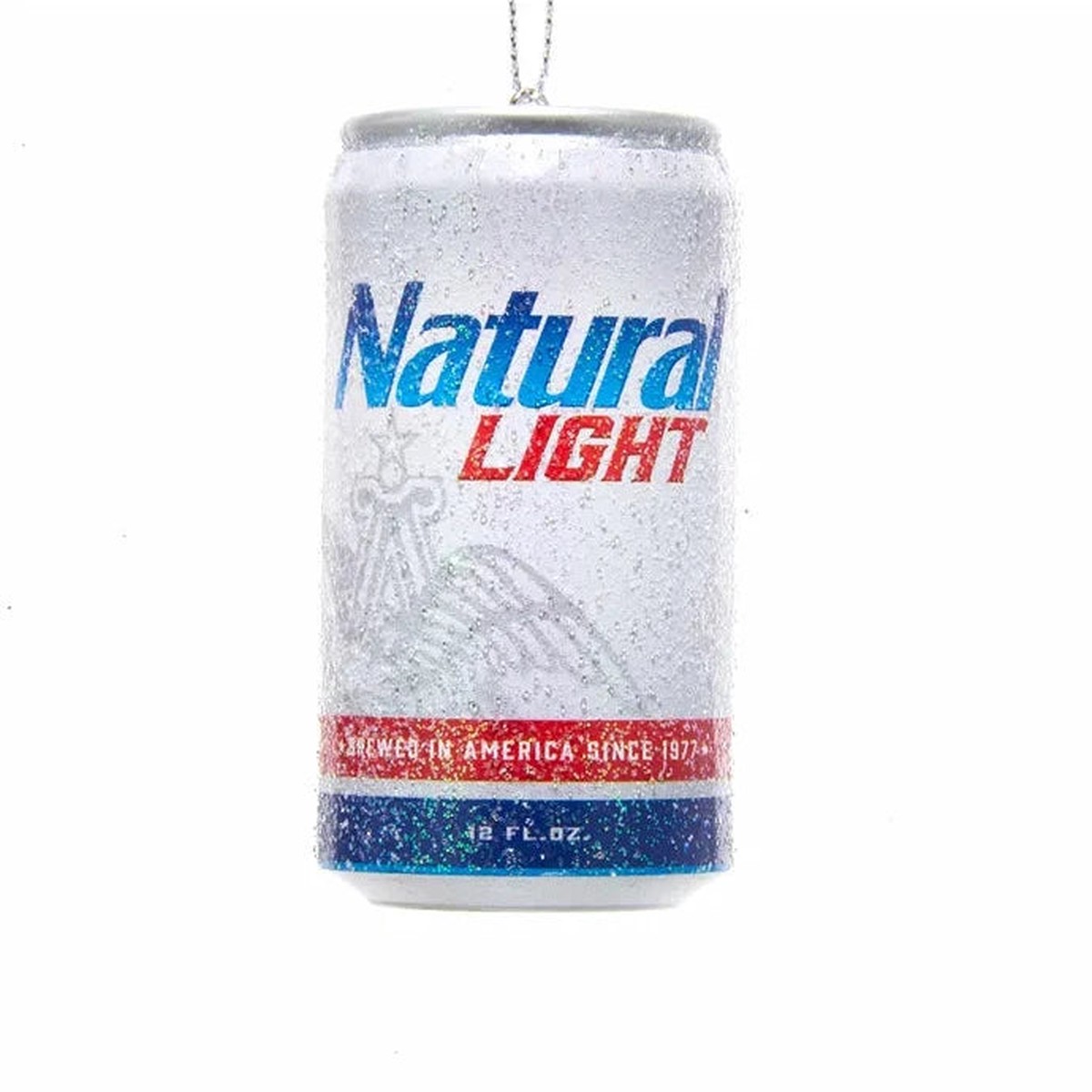 Budweiser Natural Light Can Ornament, 3"