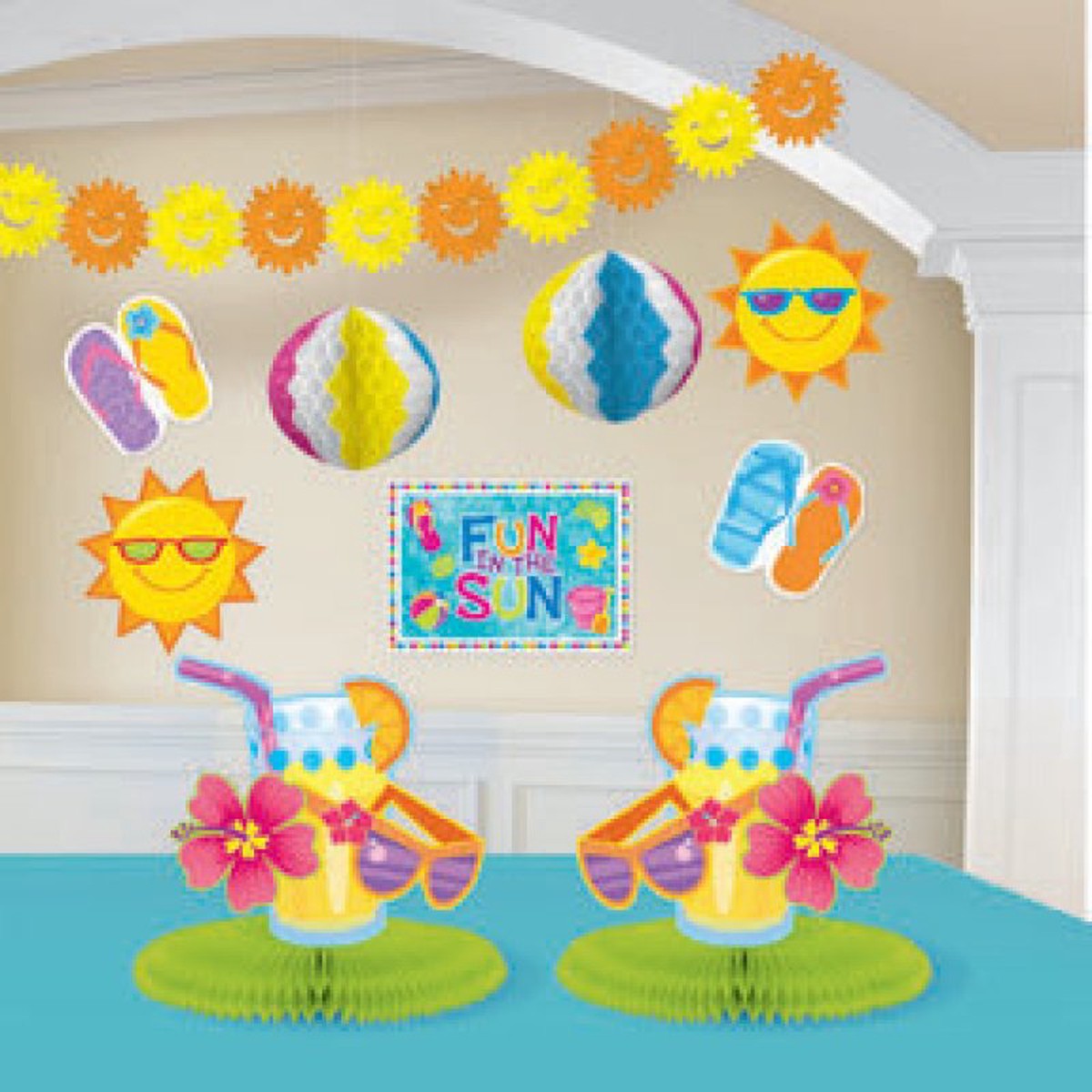 Fun In the Sun Decorations Kit