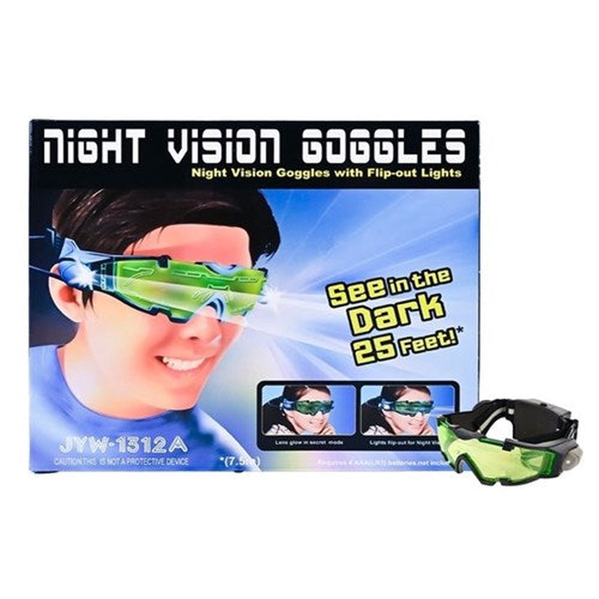 Night Vision Goggles with Flip Out Battery Operated
