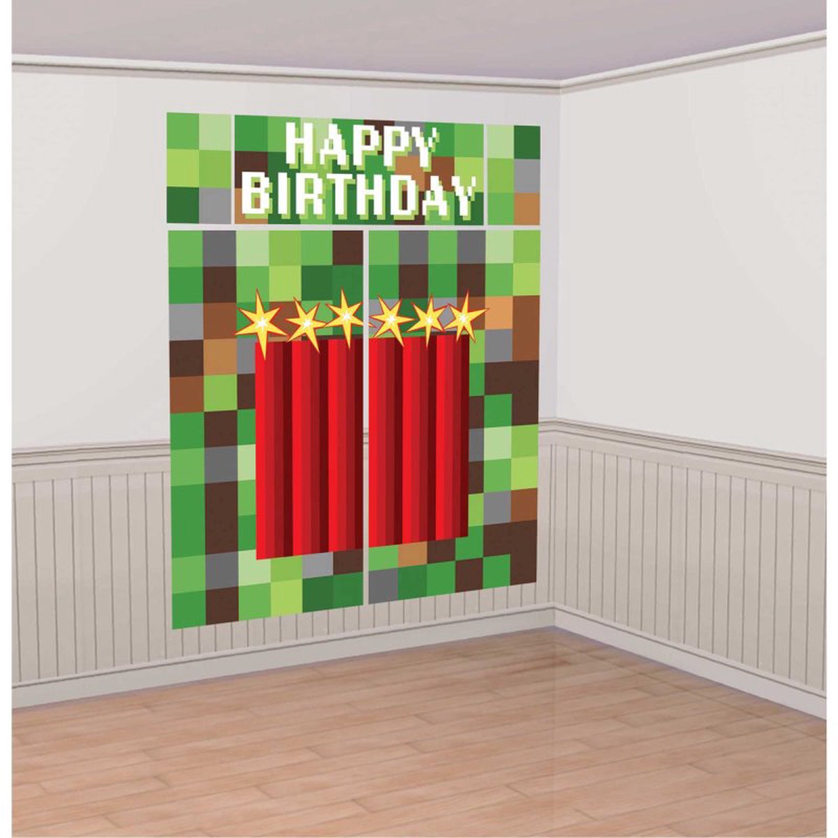 TNT Party! Scene Setter Happy Birthday Wall Decorating Kit Plastic Pk5