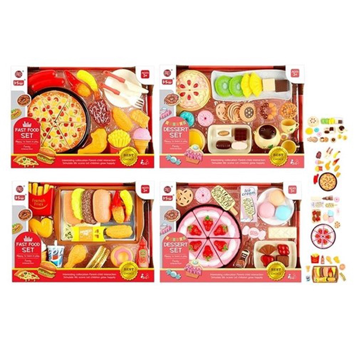 Fast Food Play Set 4 Assorted