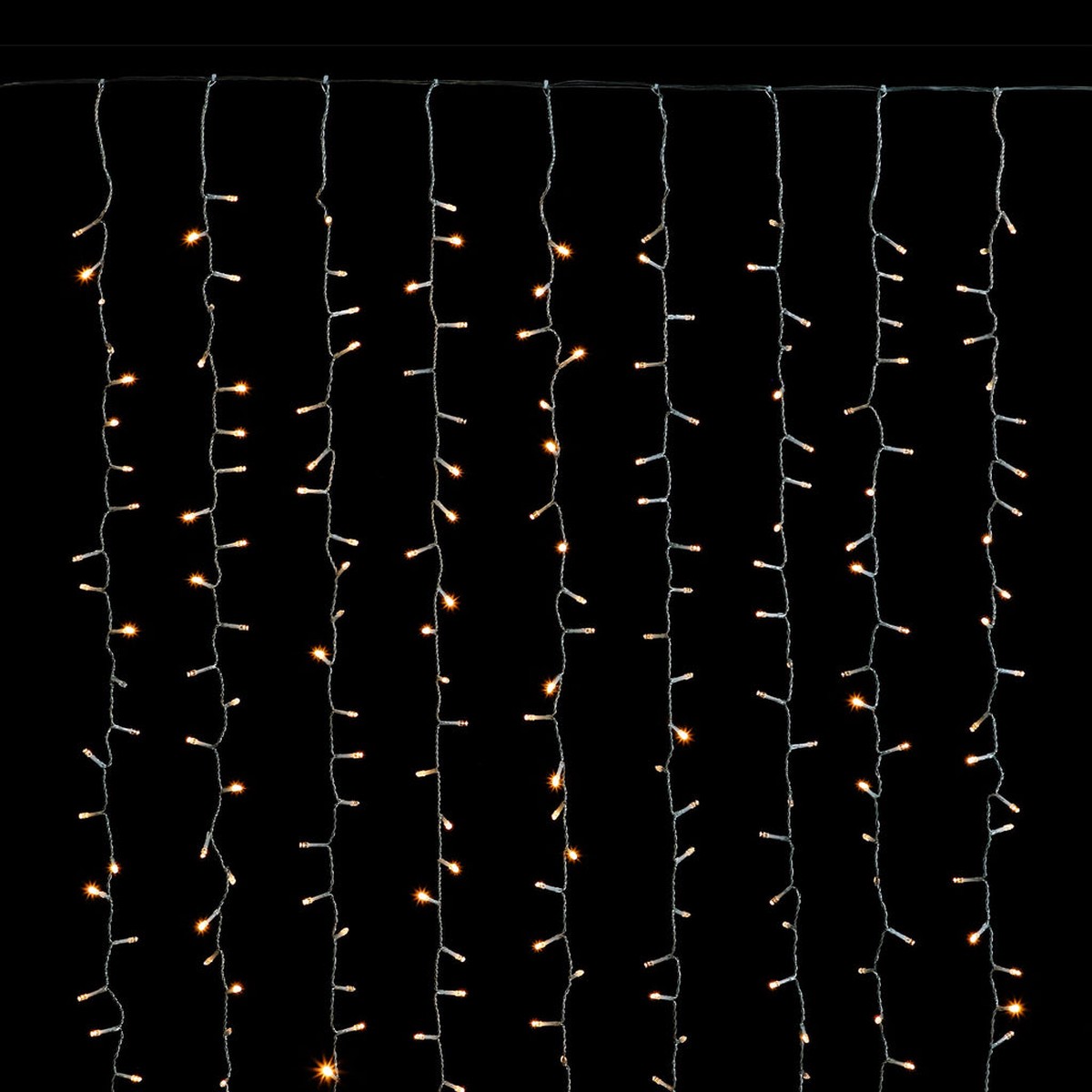 800 LED Crazy Twinkle Curtain Light - Warm White
