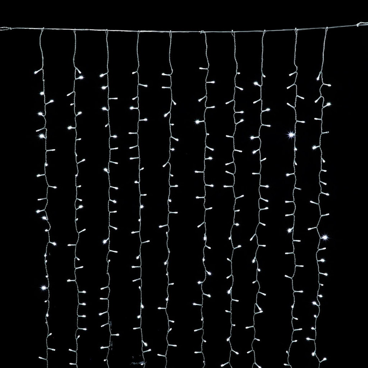 800 LED Crazy Twinkle Curtain Light - White