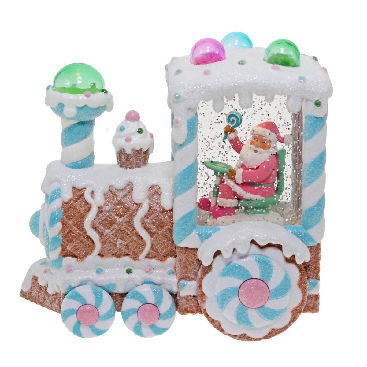Gingerbread Candy Train 18.5Cm 18.5cm Battery Operated