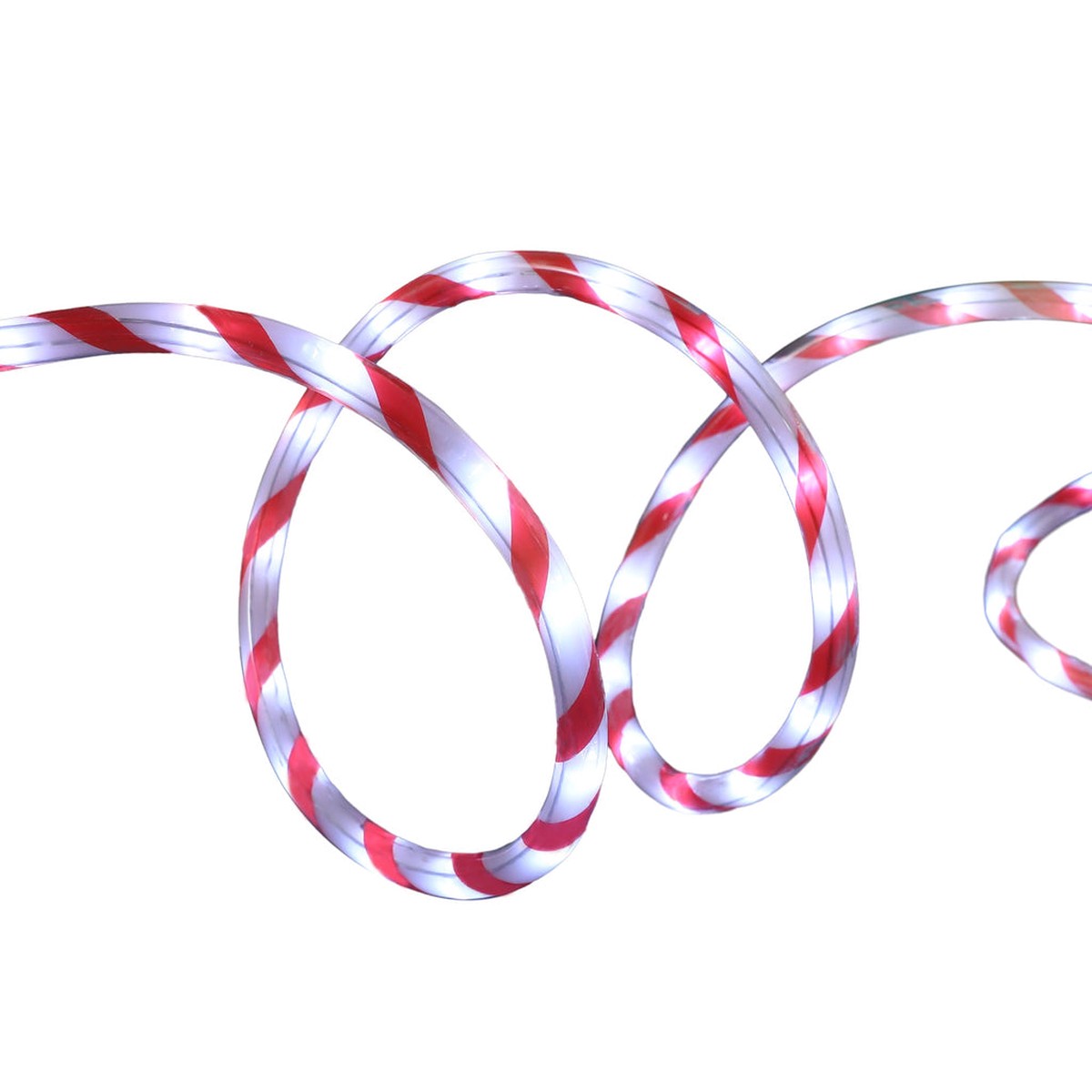 LED Connectable Rope Light Plug in 10m Candy Cane