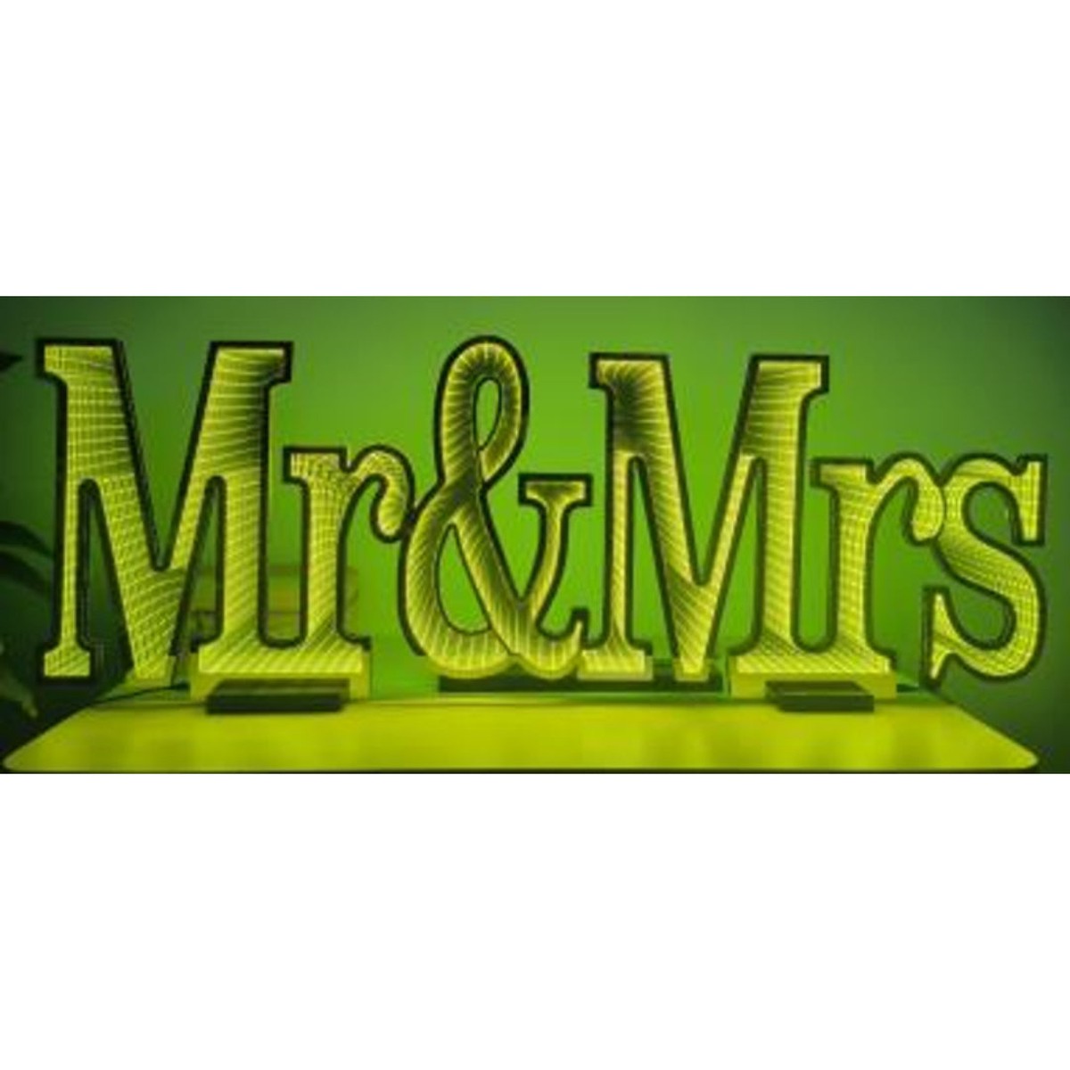 Mr&Mrs 3D Infinity Mirror Tunnel Lights