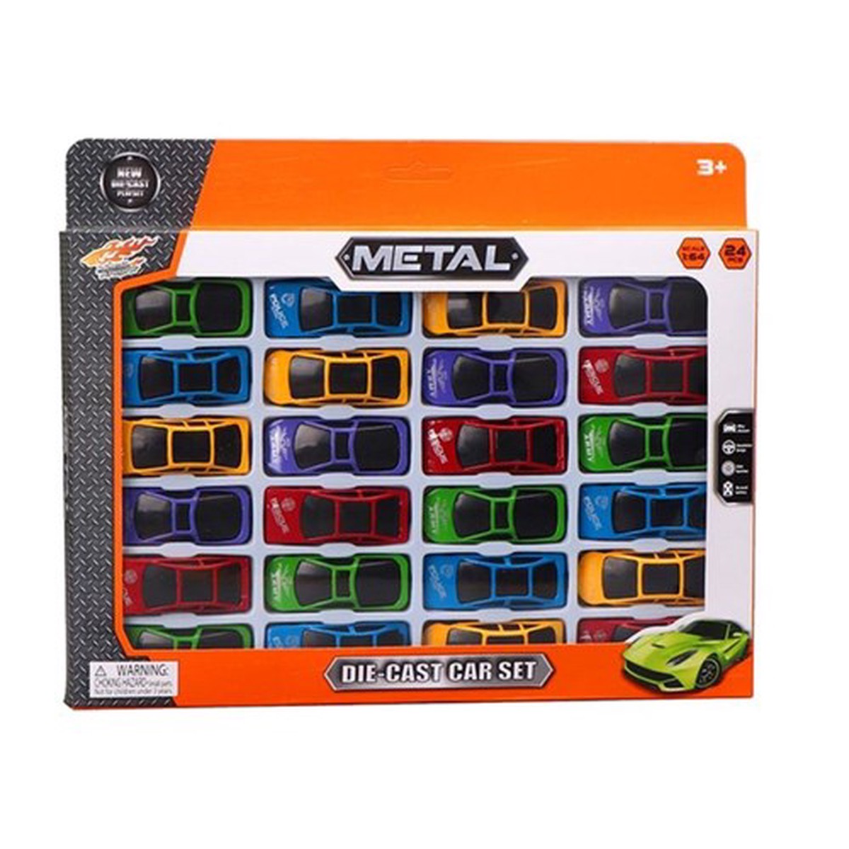 24pce Die Cast Sports Car Set