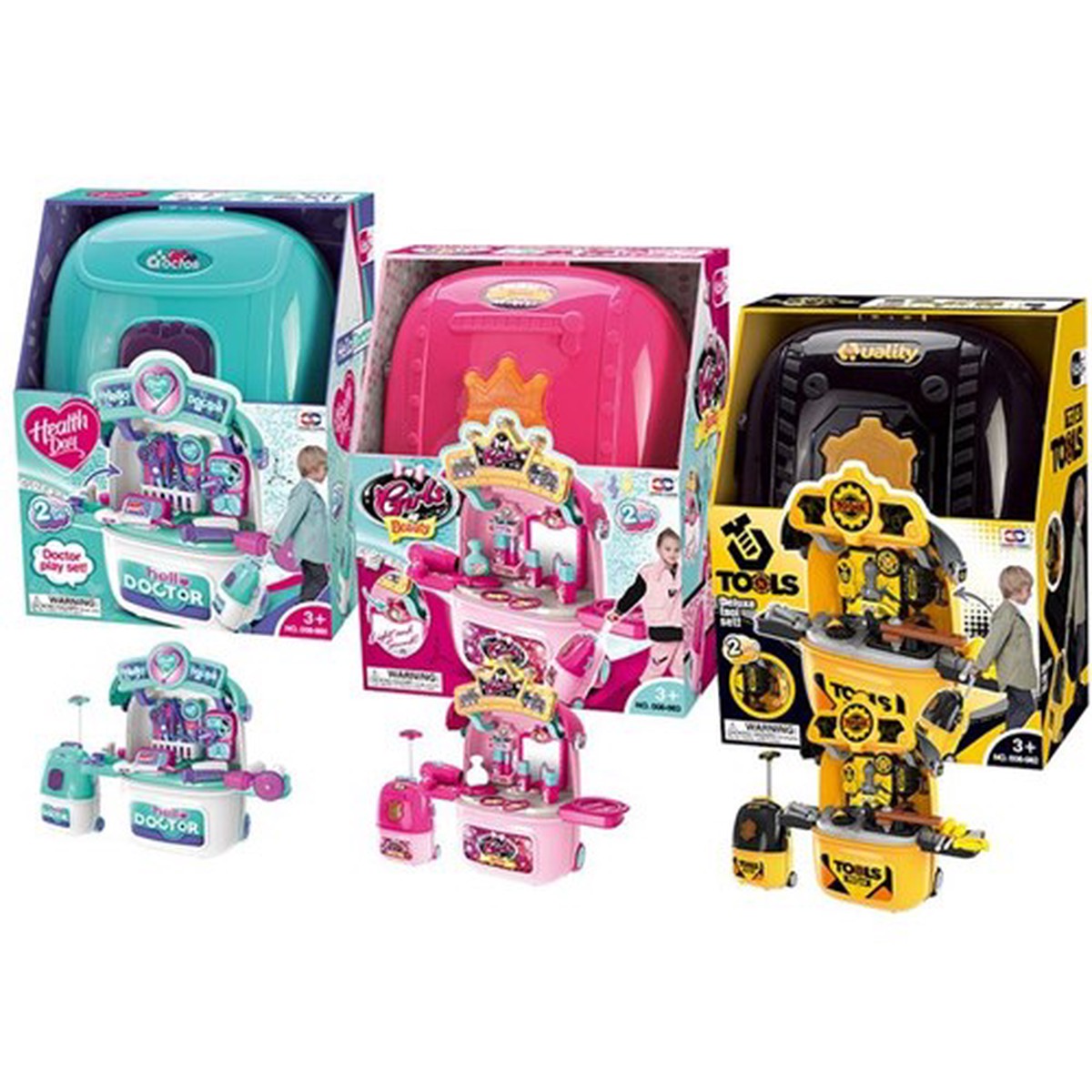 2in1 Jumbo Wheel Carry Case with Accessories