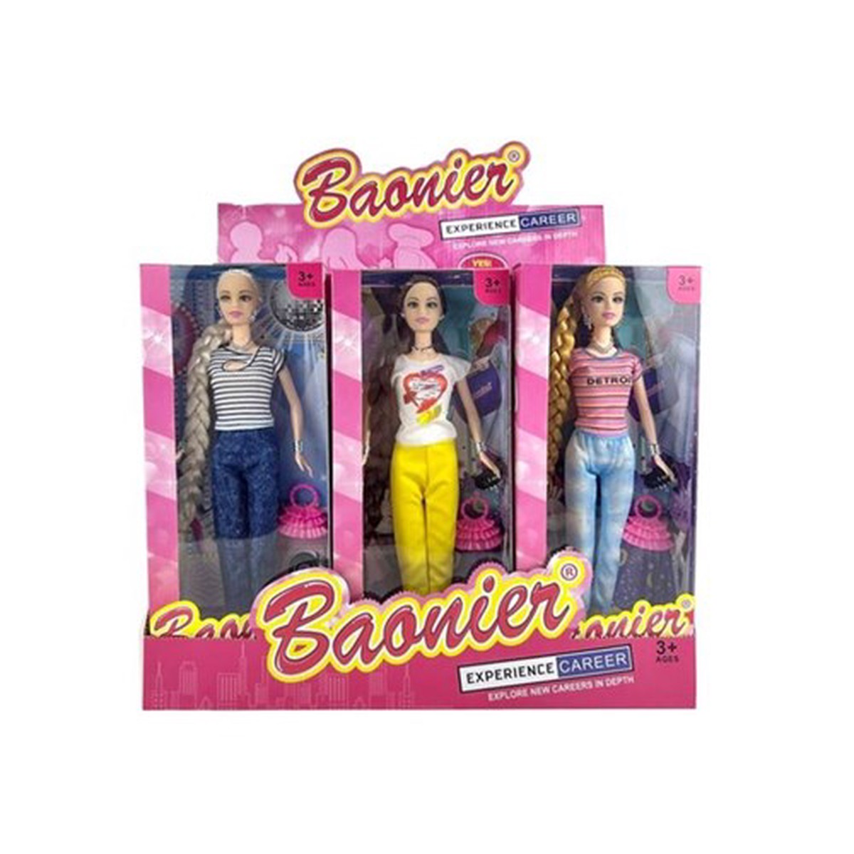 2pce Trendy Fashion Doll 30cm