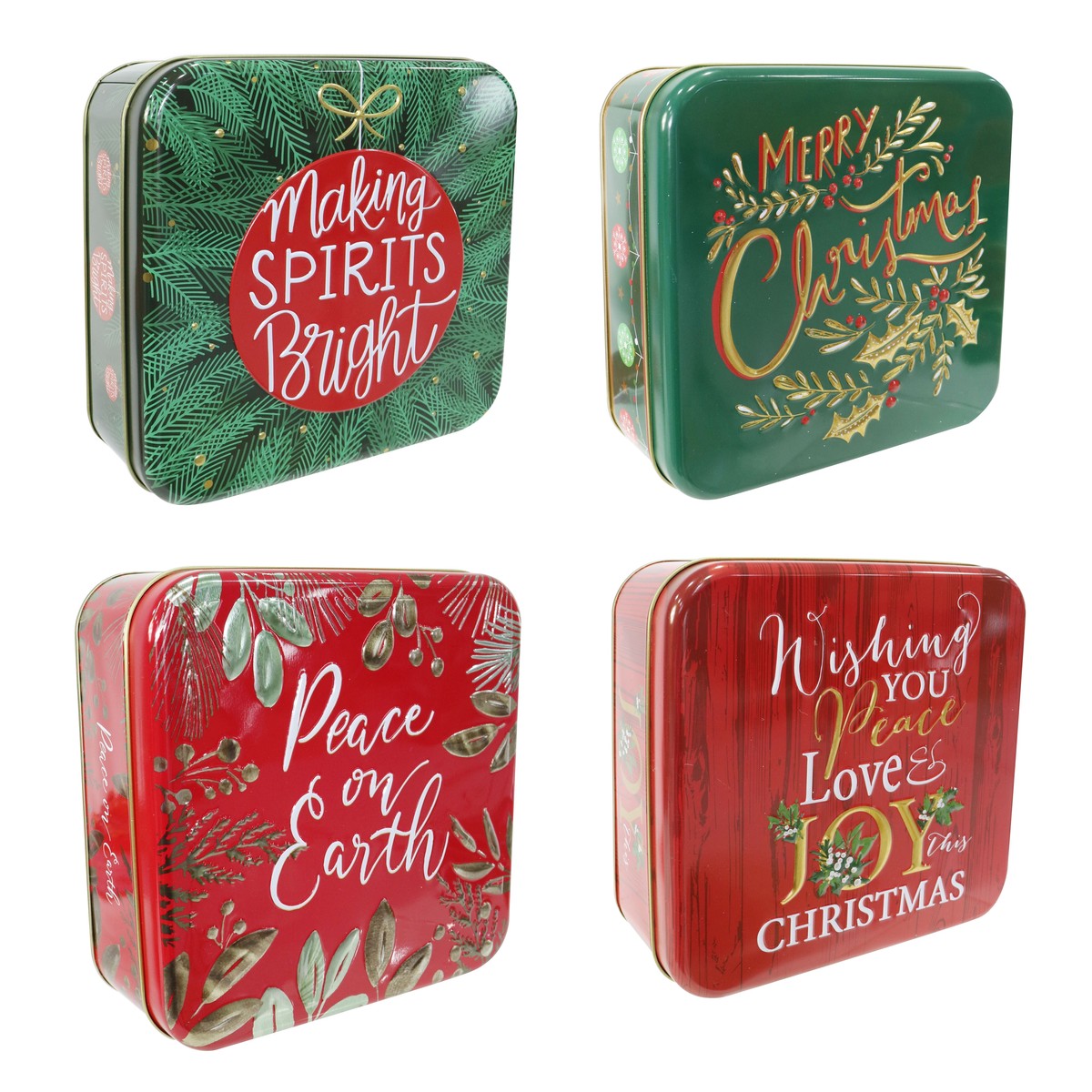 Cookie Tin Embossed Assorted