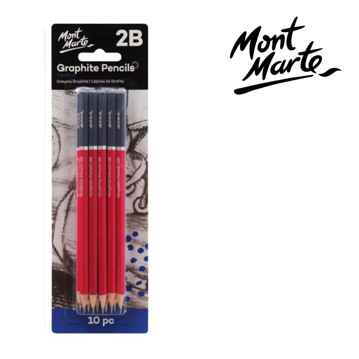 MM Graphite Pencils 2B 10pc
