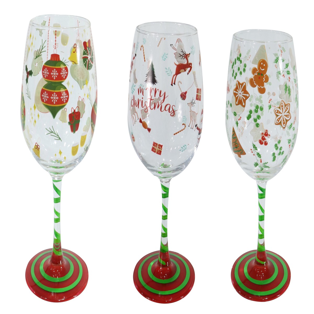 Wine Glass Printed 340mL Assorted