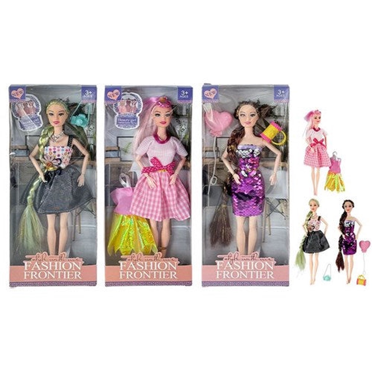 1-2pce Glamourous Fashion Doll 30cm