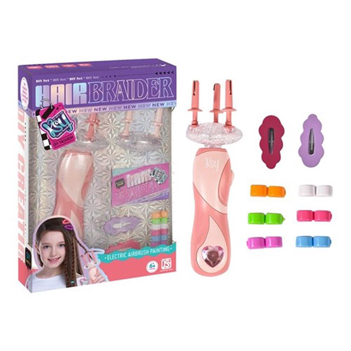 17pce Hair Braider Set with Beads