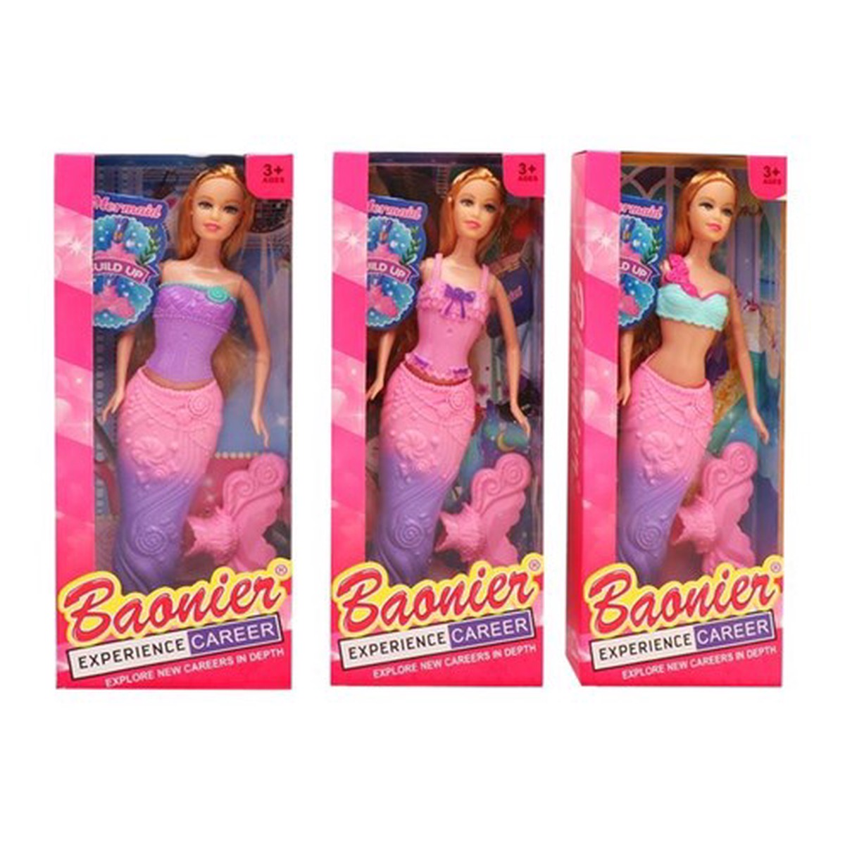 2pce Mermaid Doll 30cm