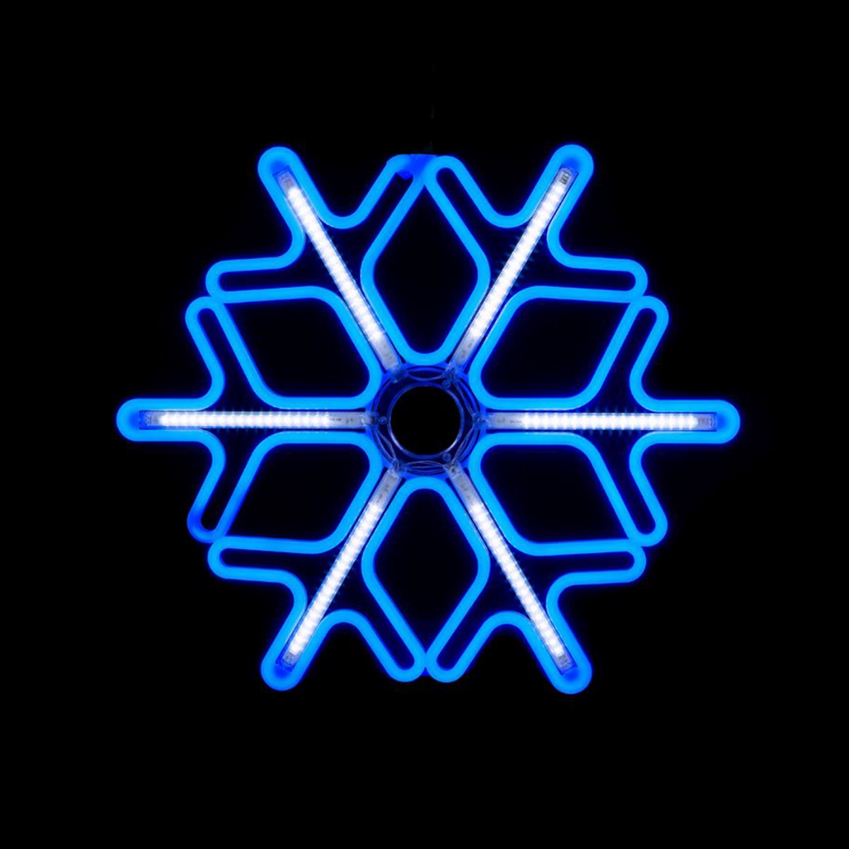 Digital Snowflake 75cm Blue+White