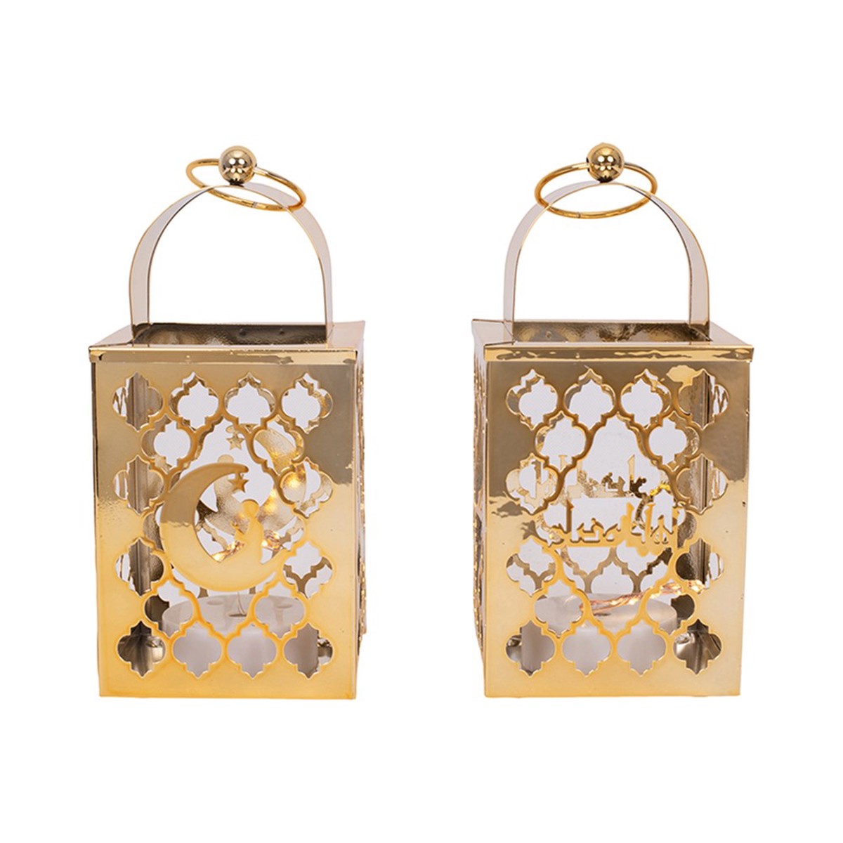 Metal LED Lantern 10x20cm Assorted