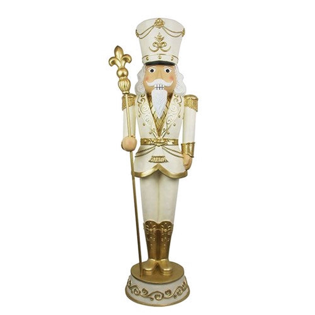 Gilded Polyresin Nutcracker 183cm