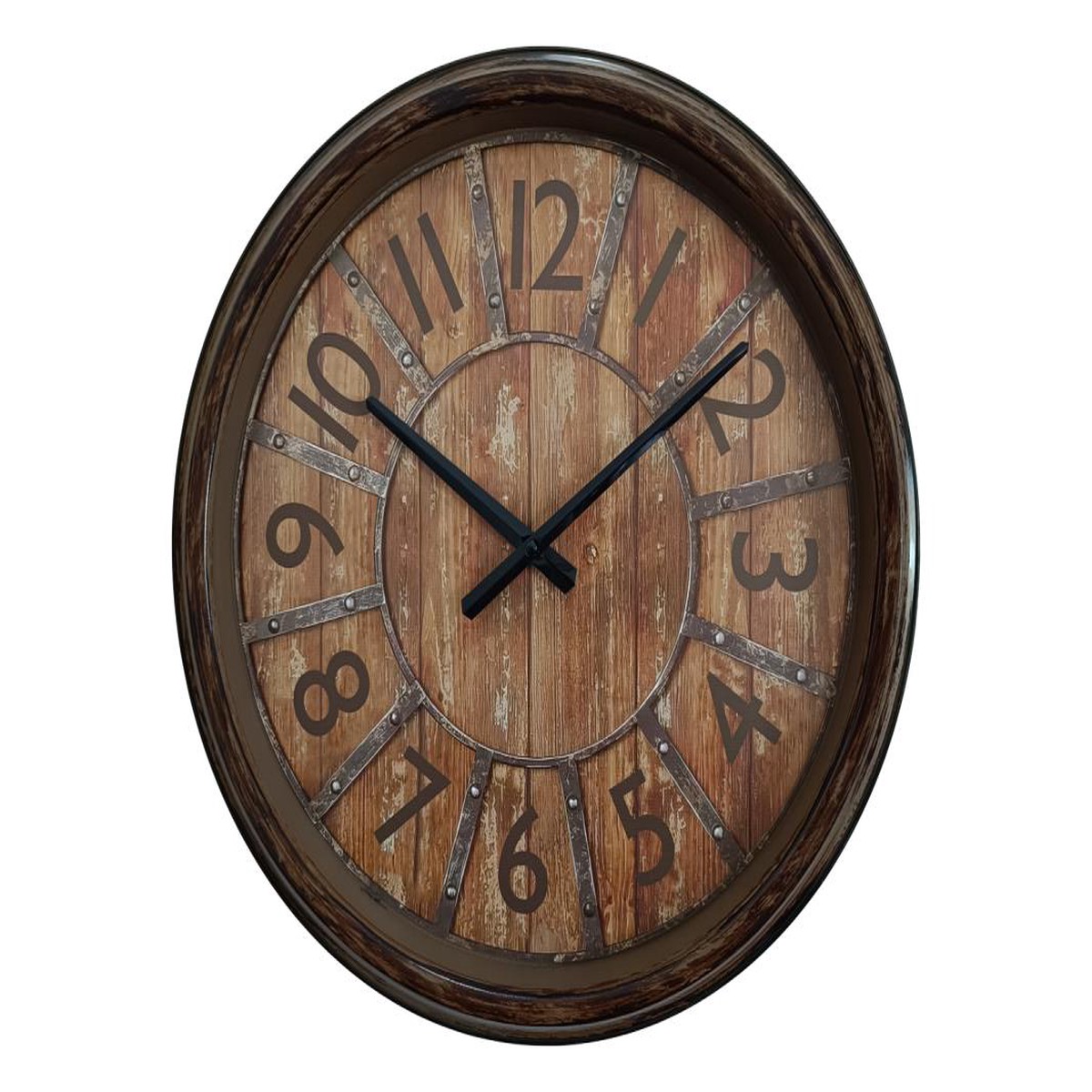 Antique Brown Clock with Numbers 50cm