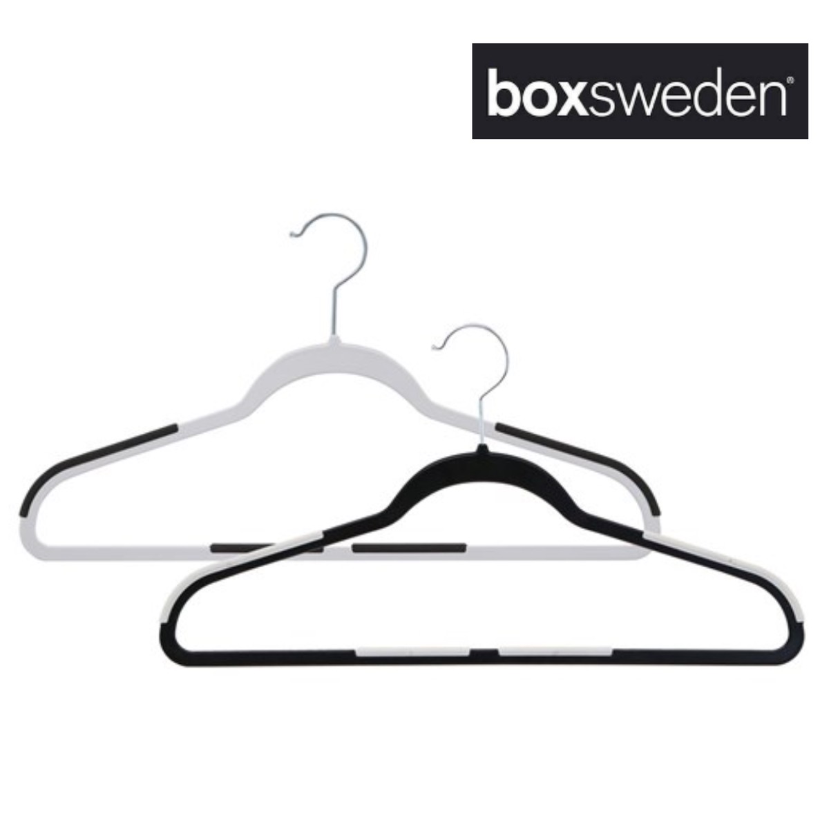 HANGIT ANTI-SLIP HANGERS 10PK 45CM 2 ASSTD