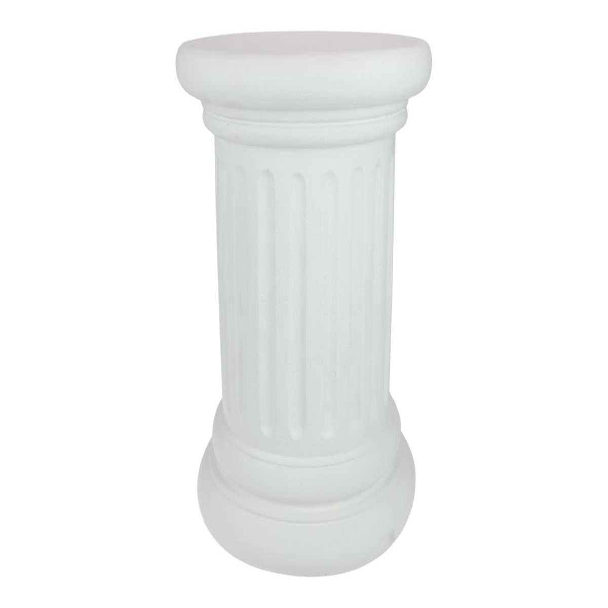 Round White Garden Column 50cm