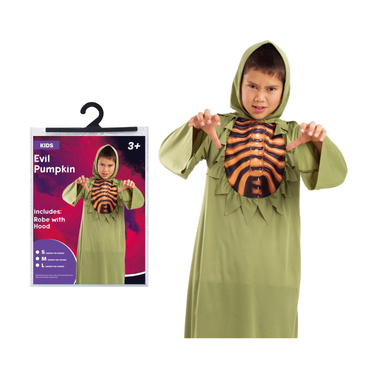 Costume Evil Pumpkin Kids