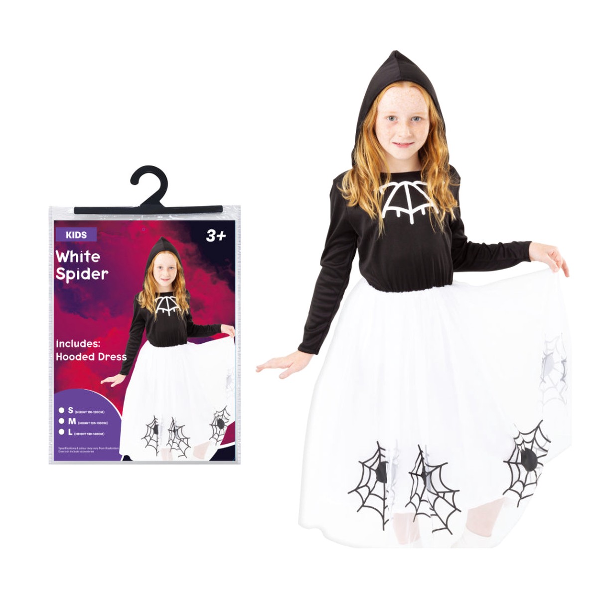 Costume White Spider Kids