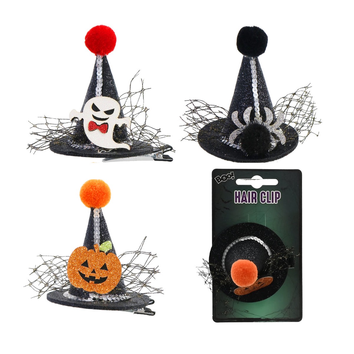 Small Witch Hat Hair Clip Assorted