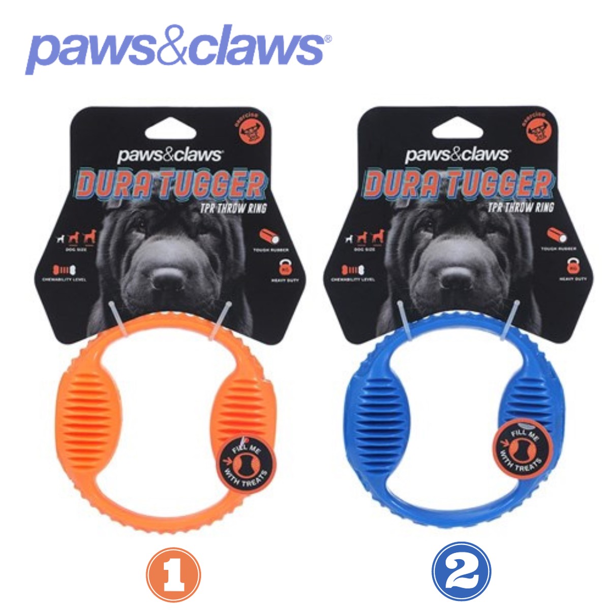 Dura Tugger TPR Throw Ring 2 Assorted Colours