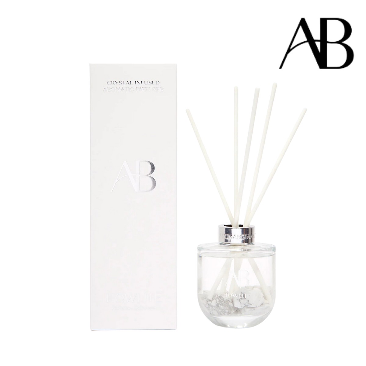 Crystal Diffuser 200ml Howlite - Aromabotanical