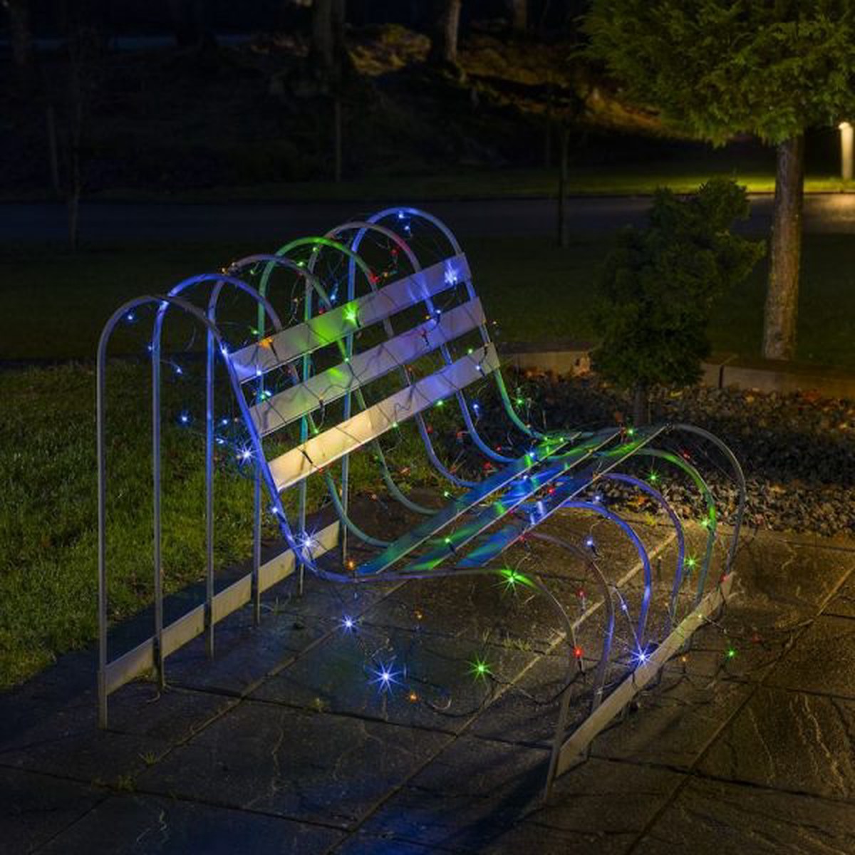 1600 LED Snowing Net Light - Multicolour