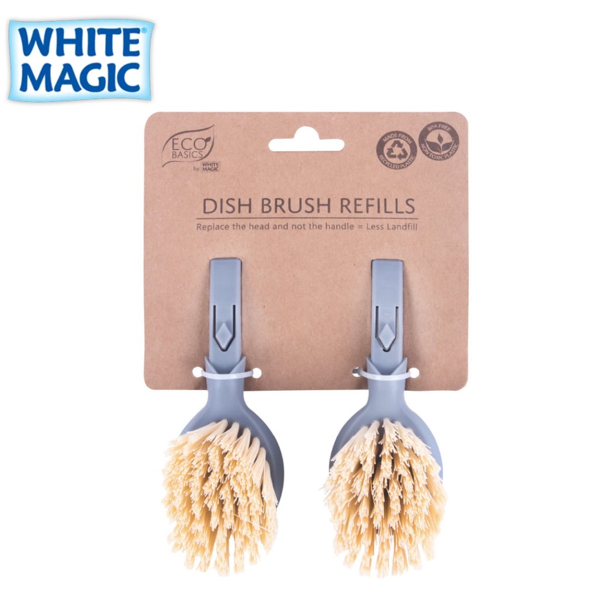 Eco Basics Dish Brush Refills White Magic