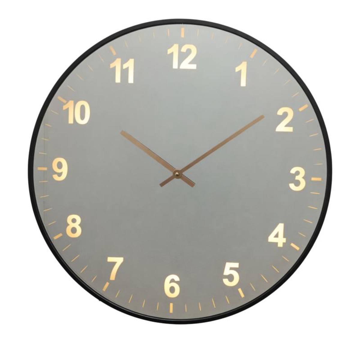 Mirror Clock With Light 60cm