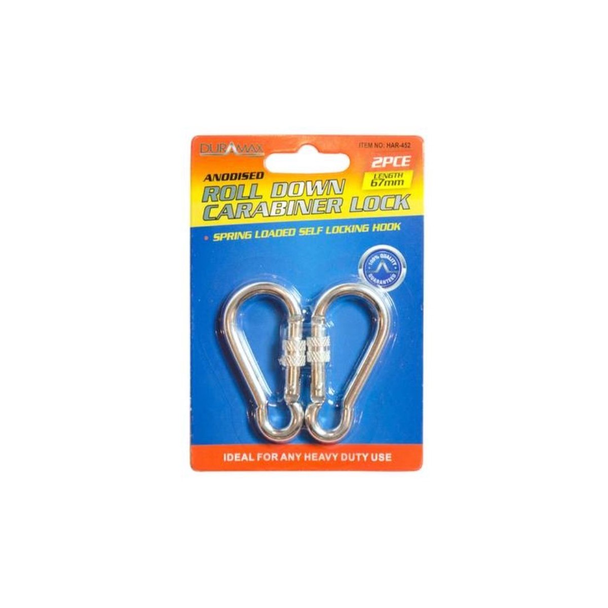 2pce Roll Down Carabiner Lock 67mm