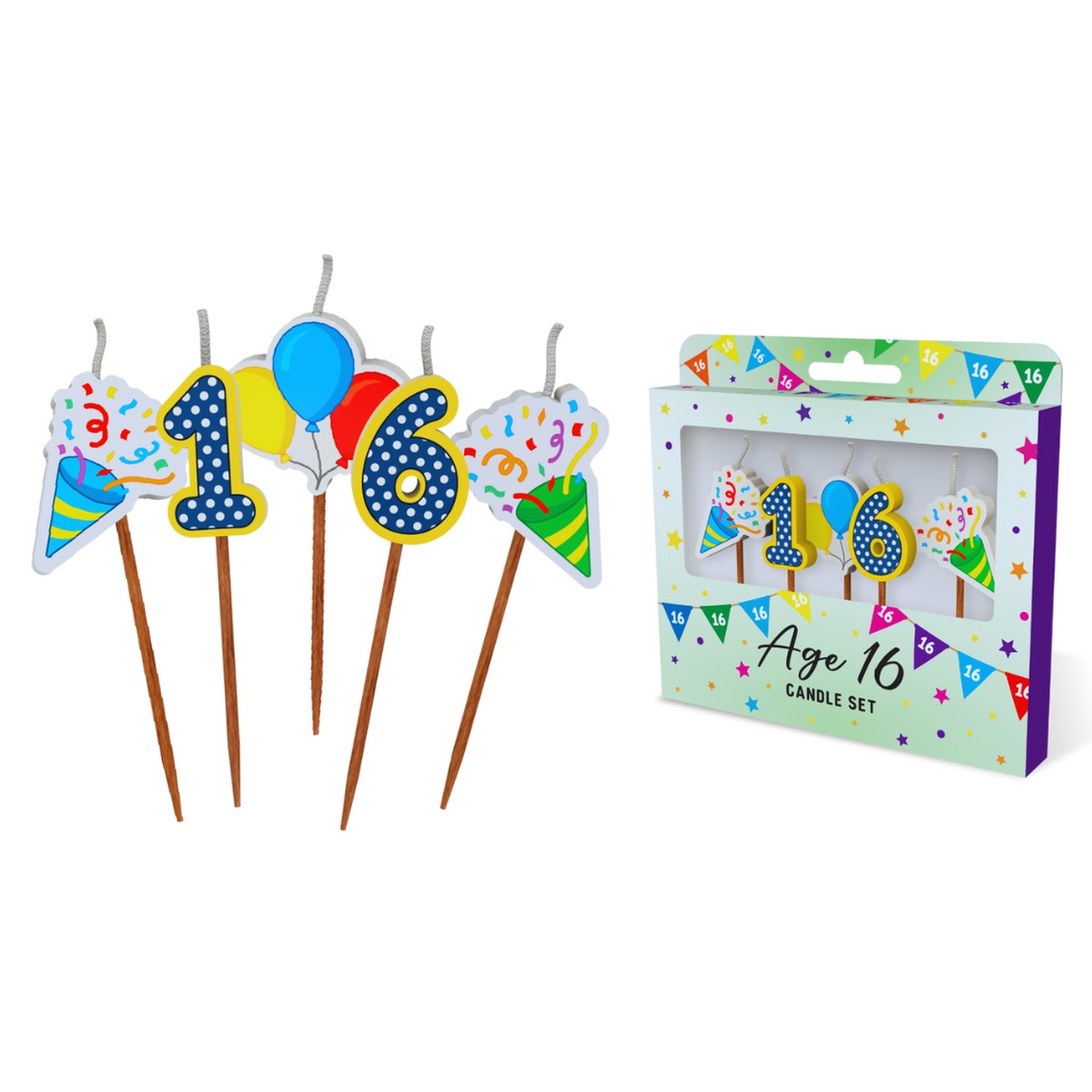 16 Novelty Candle Pack