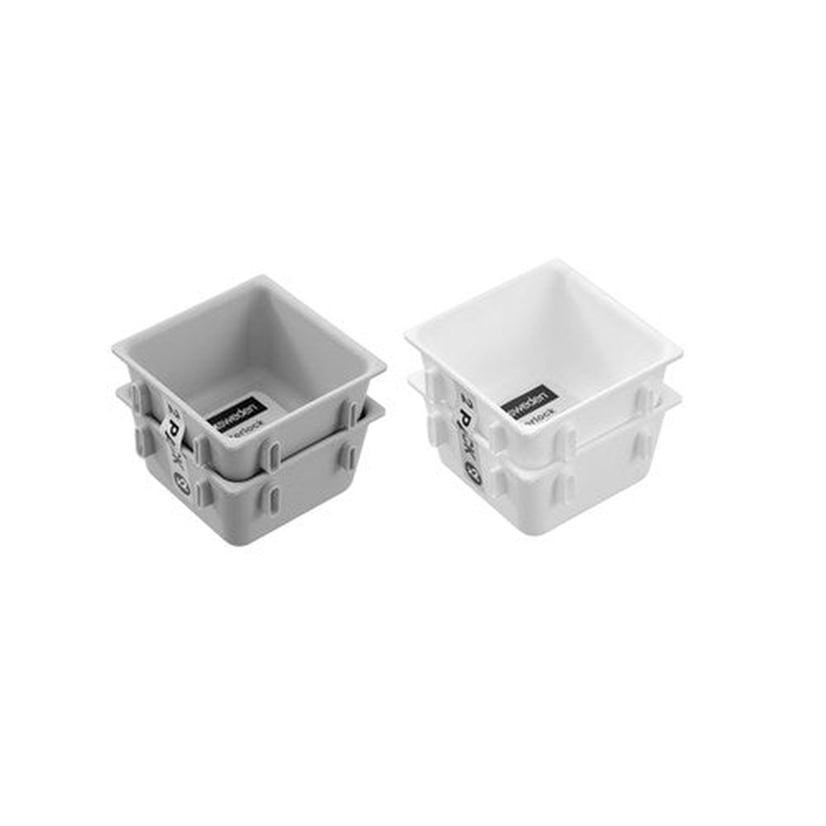 INTERLOCK DRAWER ORGANISER 2PK 8.5X8.5X5CM 2 ASSTD
