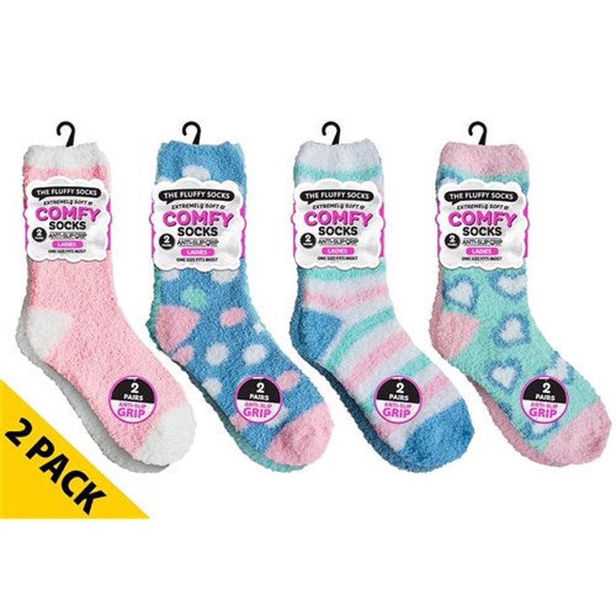 Ladies MicrofibreSocks AntiSlip Ser1