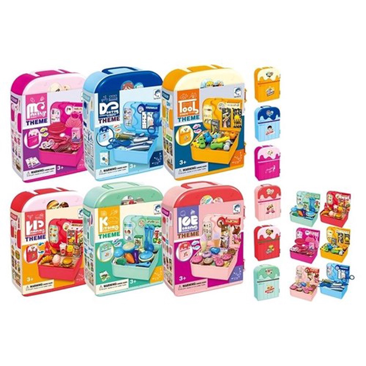 Carrycase Play Sets 6 Assorted