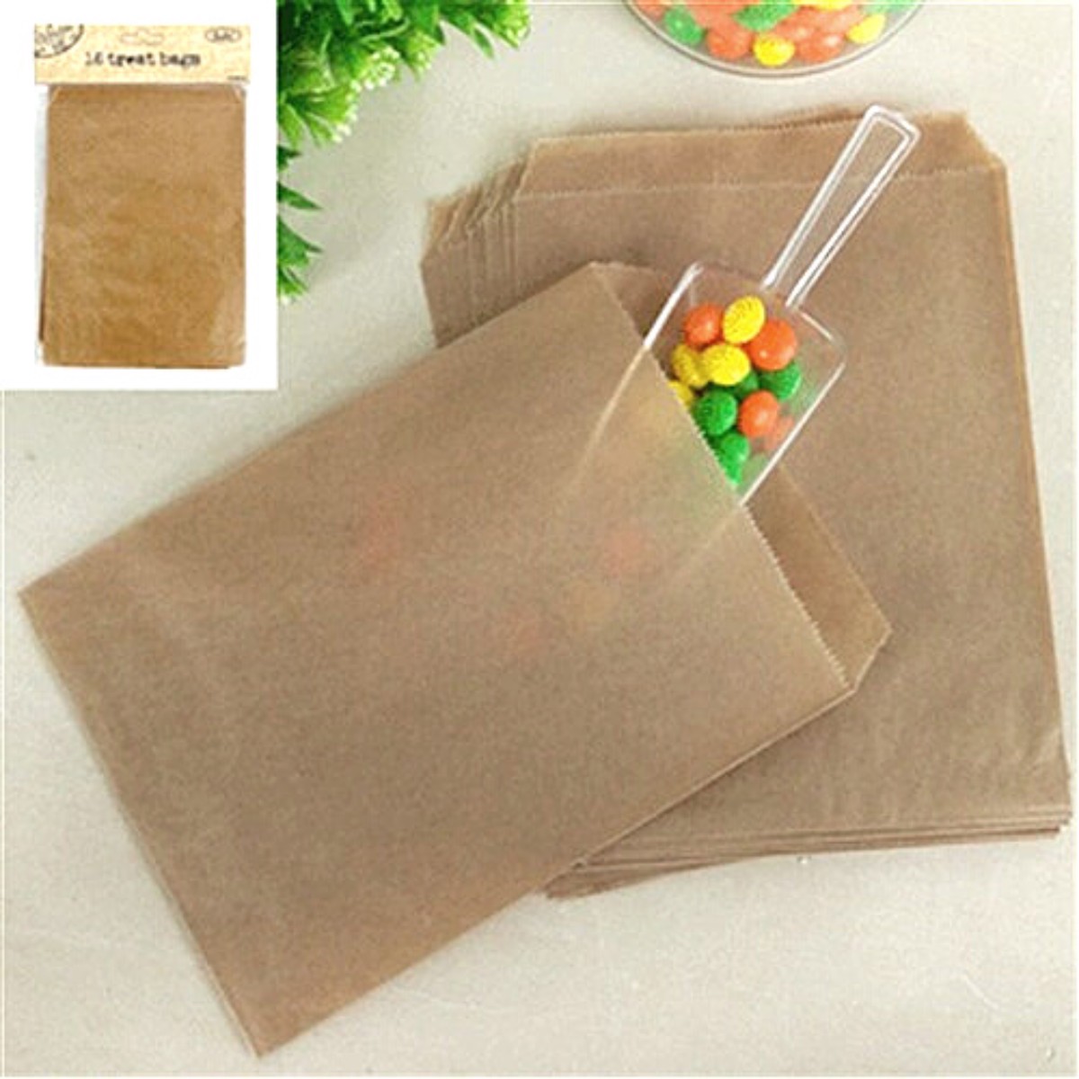 Treat Bag Kraft 13X18Cm Pk Of 18