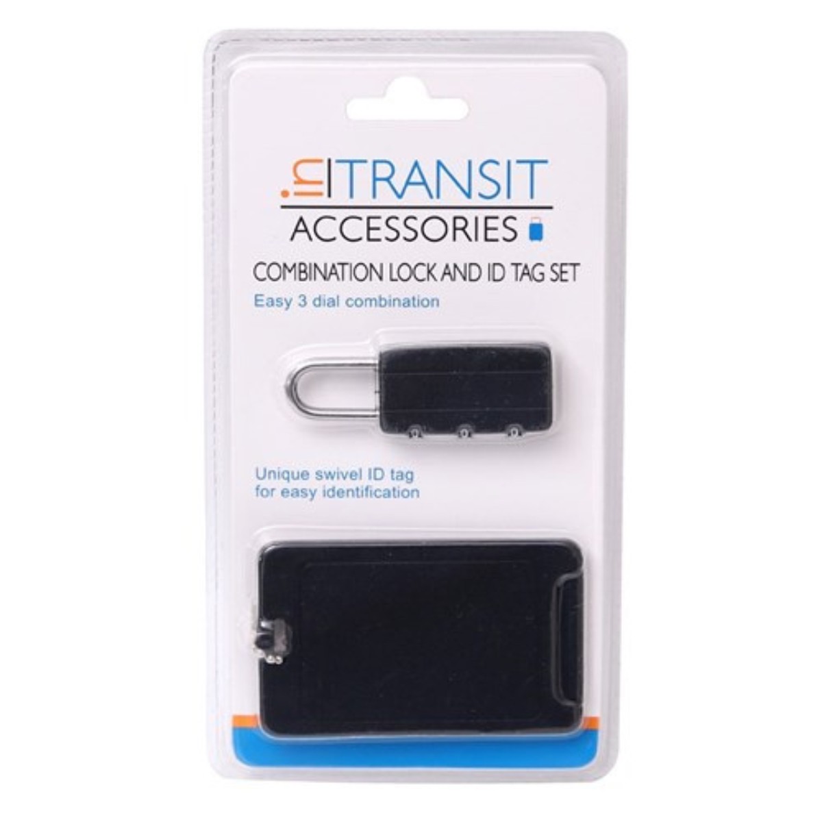 Combination Lock And Id Tag Set