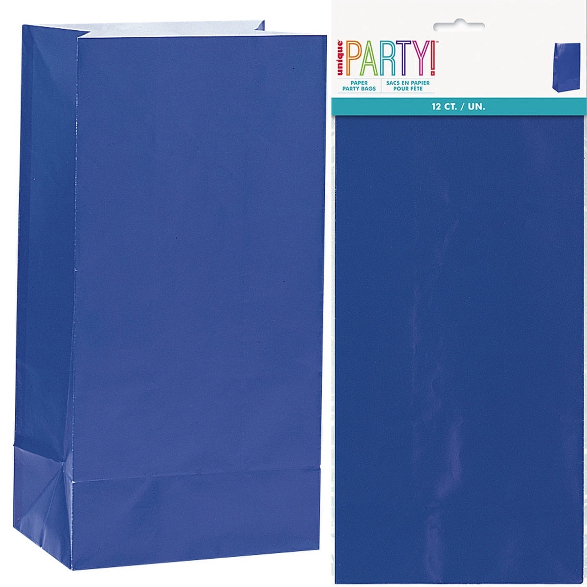 12 Paper Bags - Royal Blue