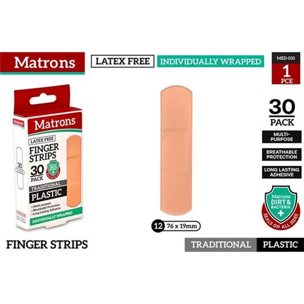 Plastic Wound Strips One Sizes