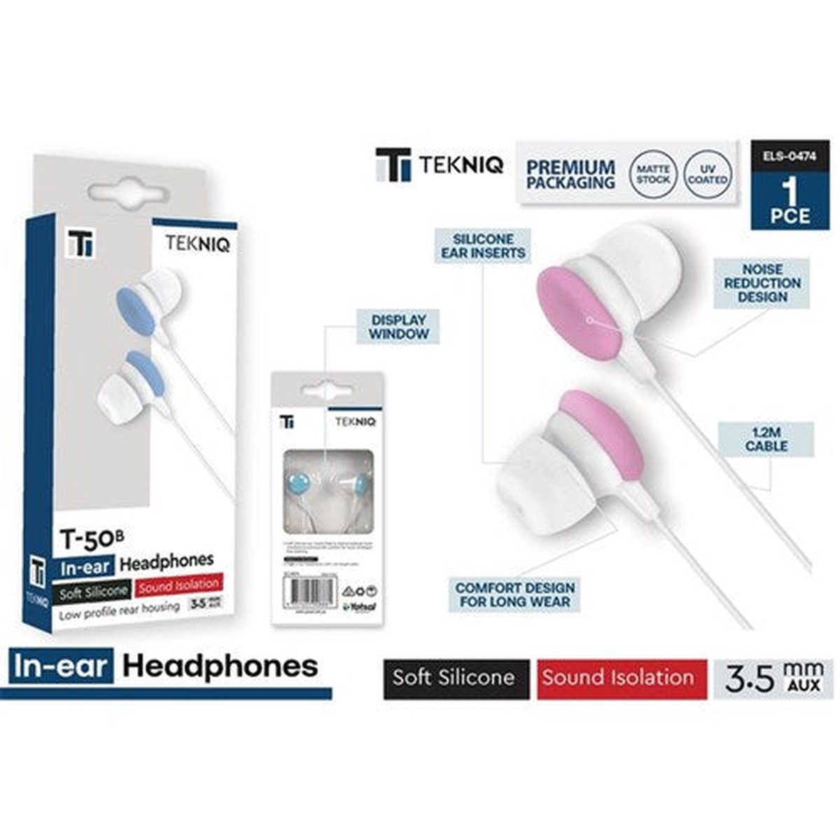 Wired Bud Earphones Assorted Colour