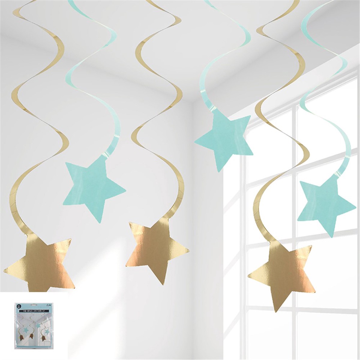 Swirls Luxe Mint 6Pk